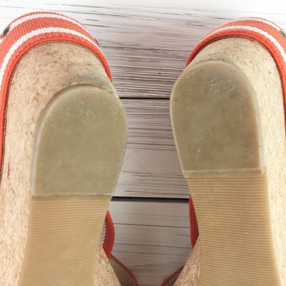 Lucky Brand Miller2 Orange Cork Platform Wedge 10 - Picture 7 of 8